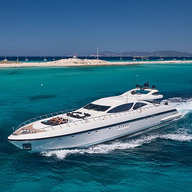 MANGUSTA 130 of Lizard Boats in Ibiza