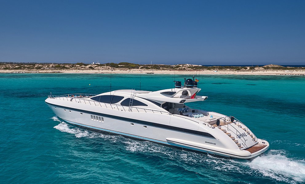 MANGUSTA 130 of Lizard Boats in Ibiza