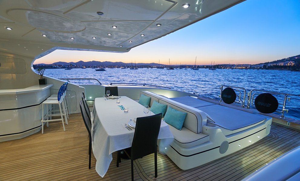 MANGUSTA 130 of Lizard Boats in Ibiza