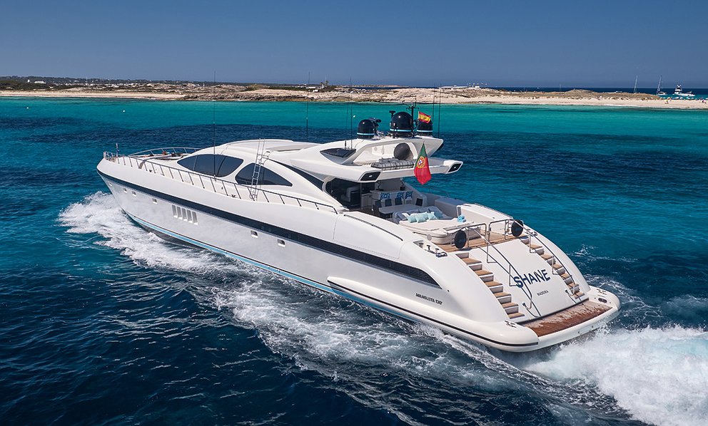 MANGUSTA 130 of Lizard Boats in Ibiza